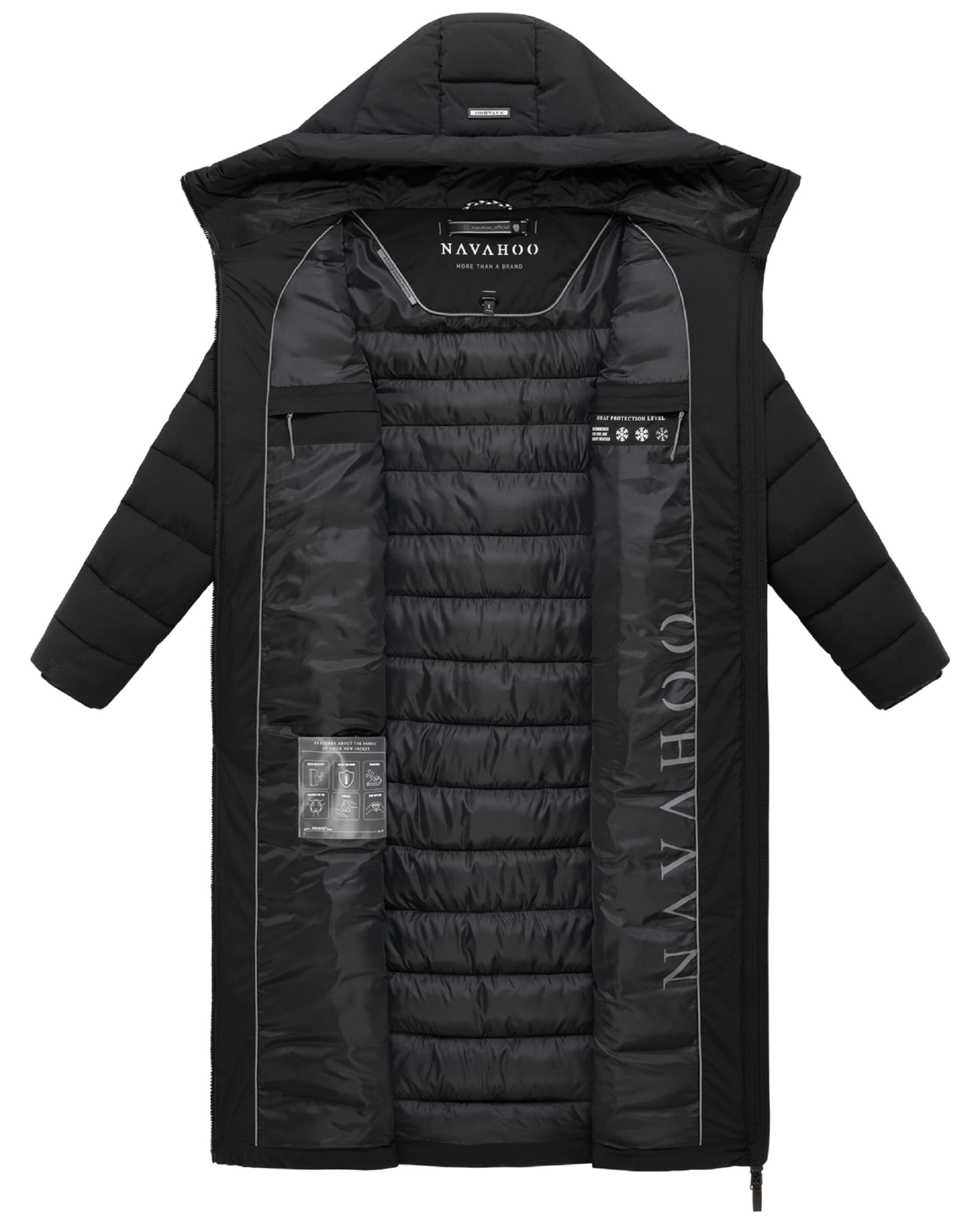 Cappotto invernale 'Vanillawolke 14' di NAVAHOO in nero