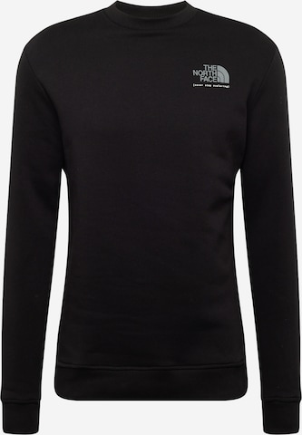 THE NORTH FACE Sweatshirt in Black: front