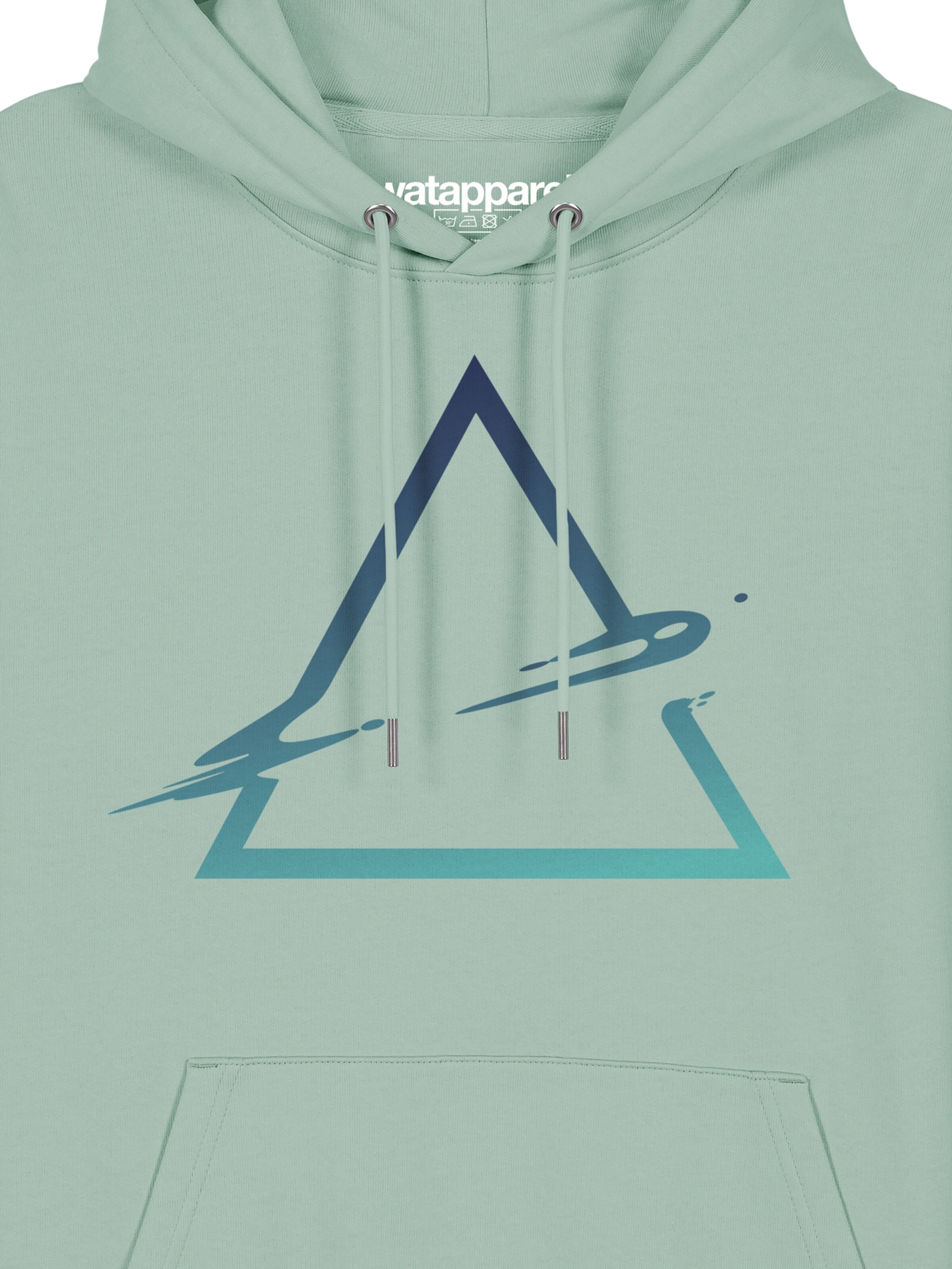 Watapparel Sweatshirt 'Triangle' in Grün