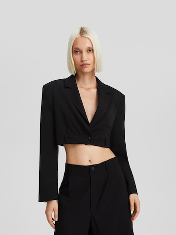 Bershka Blazers in Zwart: voorkant