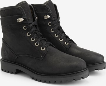 Travelin Lace-Up Boots 'Kolding ' in Black