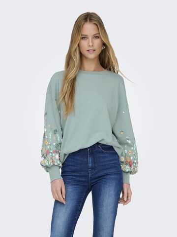 ONLY Sweatshirt 'BROOKE' in Grijs: voorkant