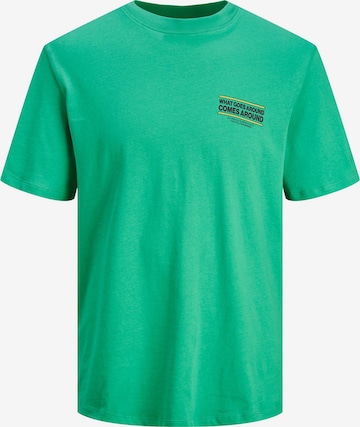 T-Shirt 'AMUSEMENT' JACK & JONES en vert : devant