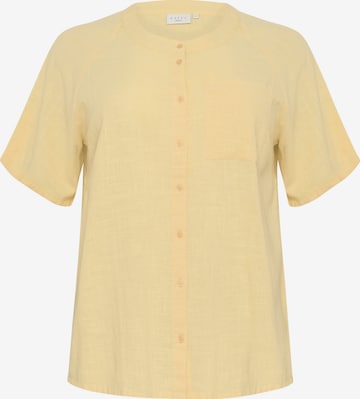 KAFFE CURVE Bluse 'KCPaula' in Gelb: Vorderseite