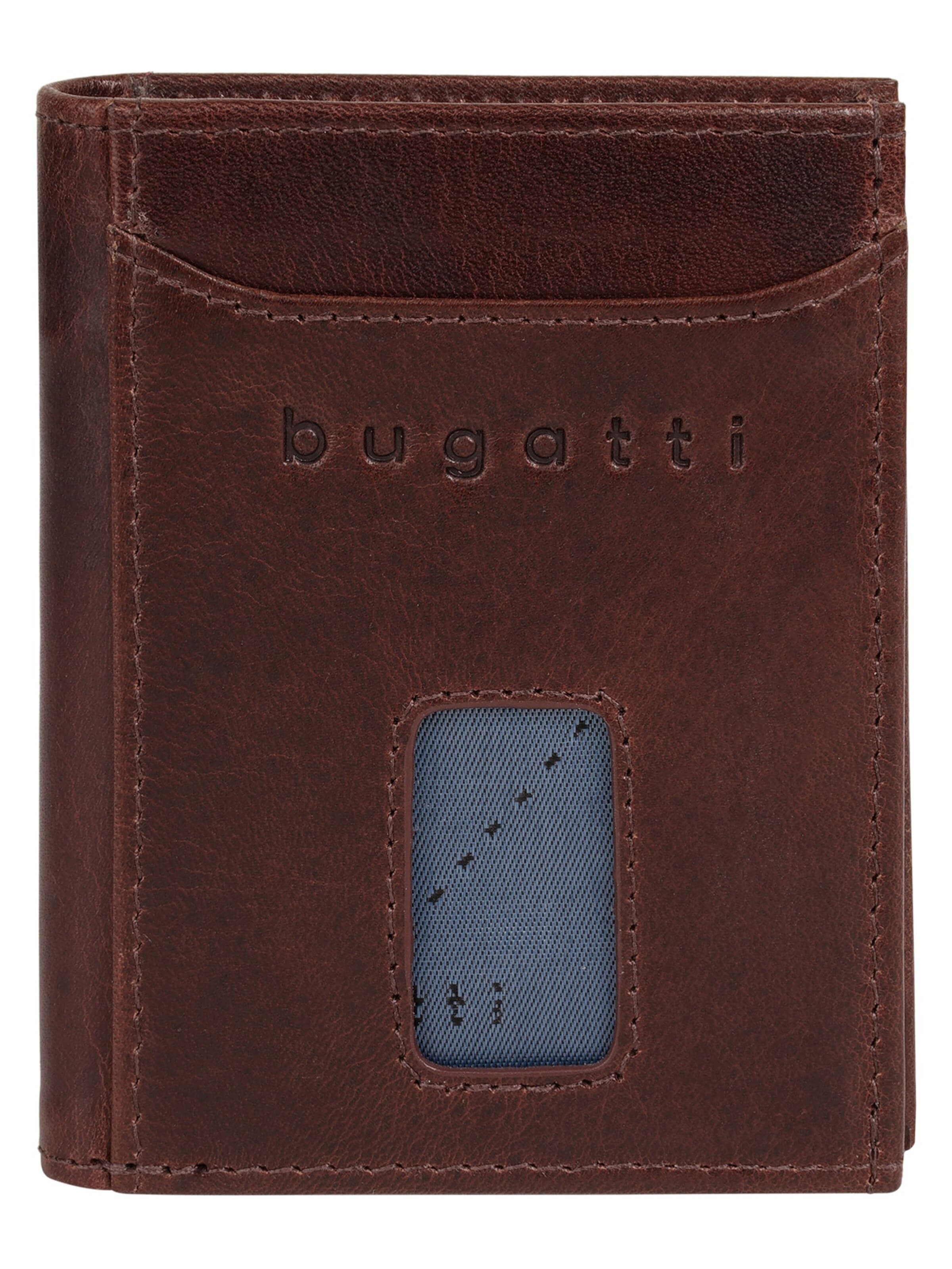 bugatti Portemonnaie 'SECURE SLIM'‌‌‌‌‌‌‌‌ in Braun: Vorderseite