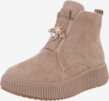 Ital-Design Ankle Boots in Brown: front