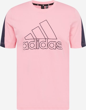 ADIDAS PERFORMANCETehnička sportska majica - roza boja: prednji dio