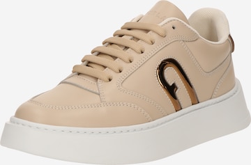 Baskets basses FURLA en beige : devant
