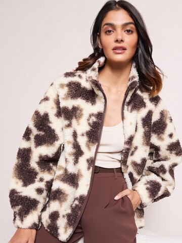 Friends Like These Fleecejacke in Beige: Vorderseite