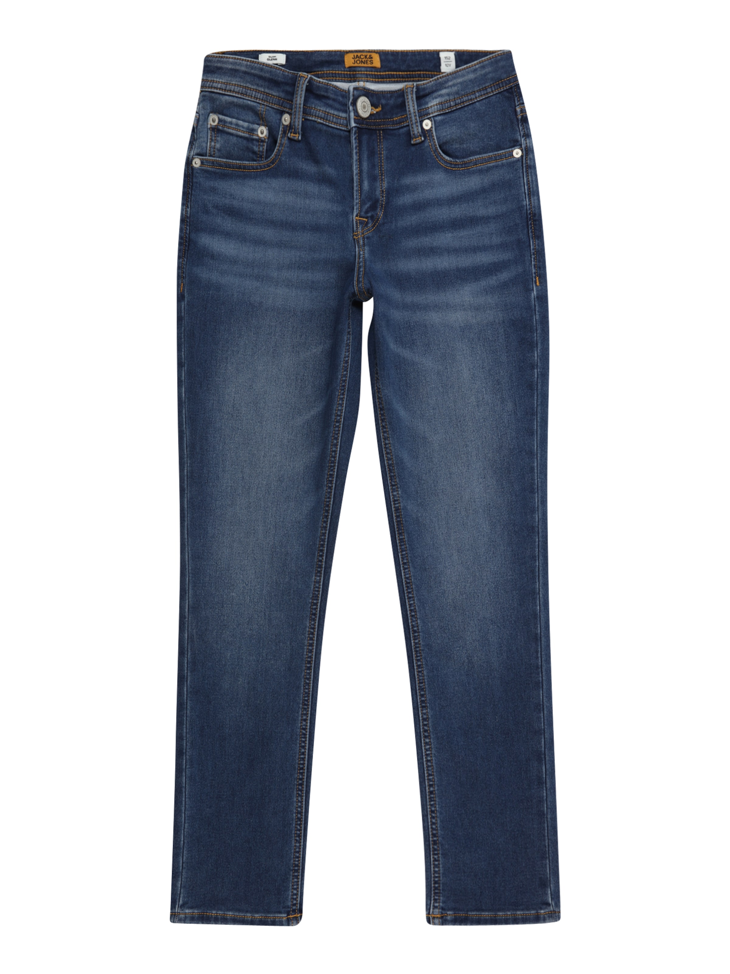 Jack & Jones Junior Regular Jeans 'JJIGlenn JJOriginal' i blå: framsida