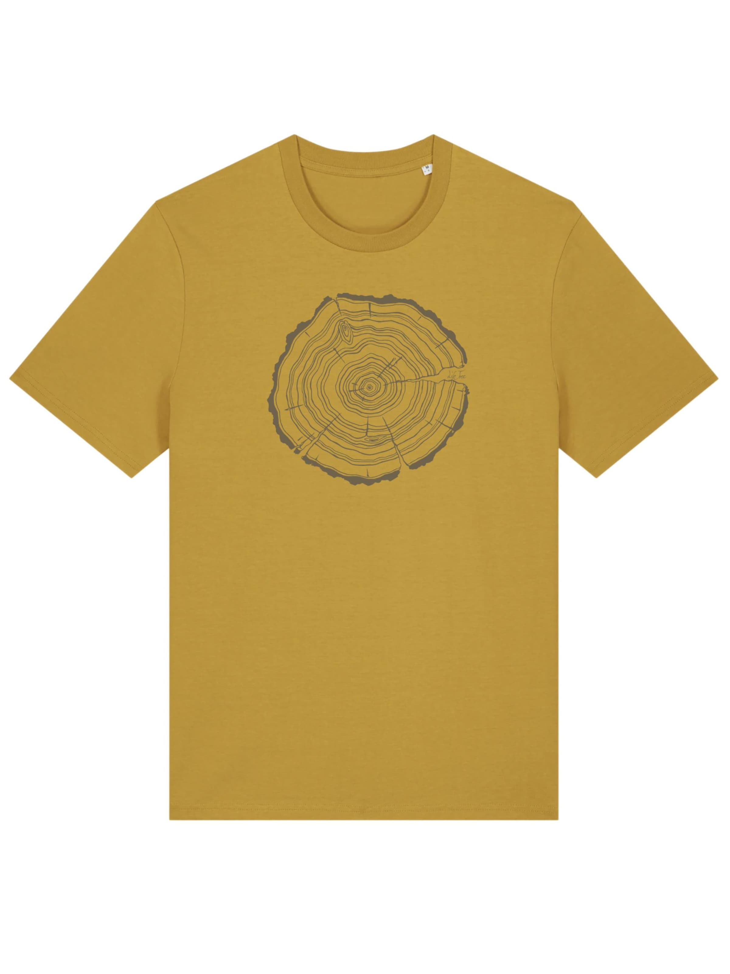 Life-Tree Shirt 'Fairwear Organic Treeslice' in Brown: front