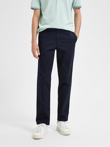 Regular Pantalon chino 'New Miles' SELECTED HOMME en bleu : devant