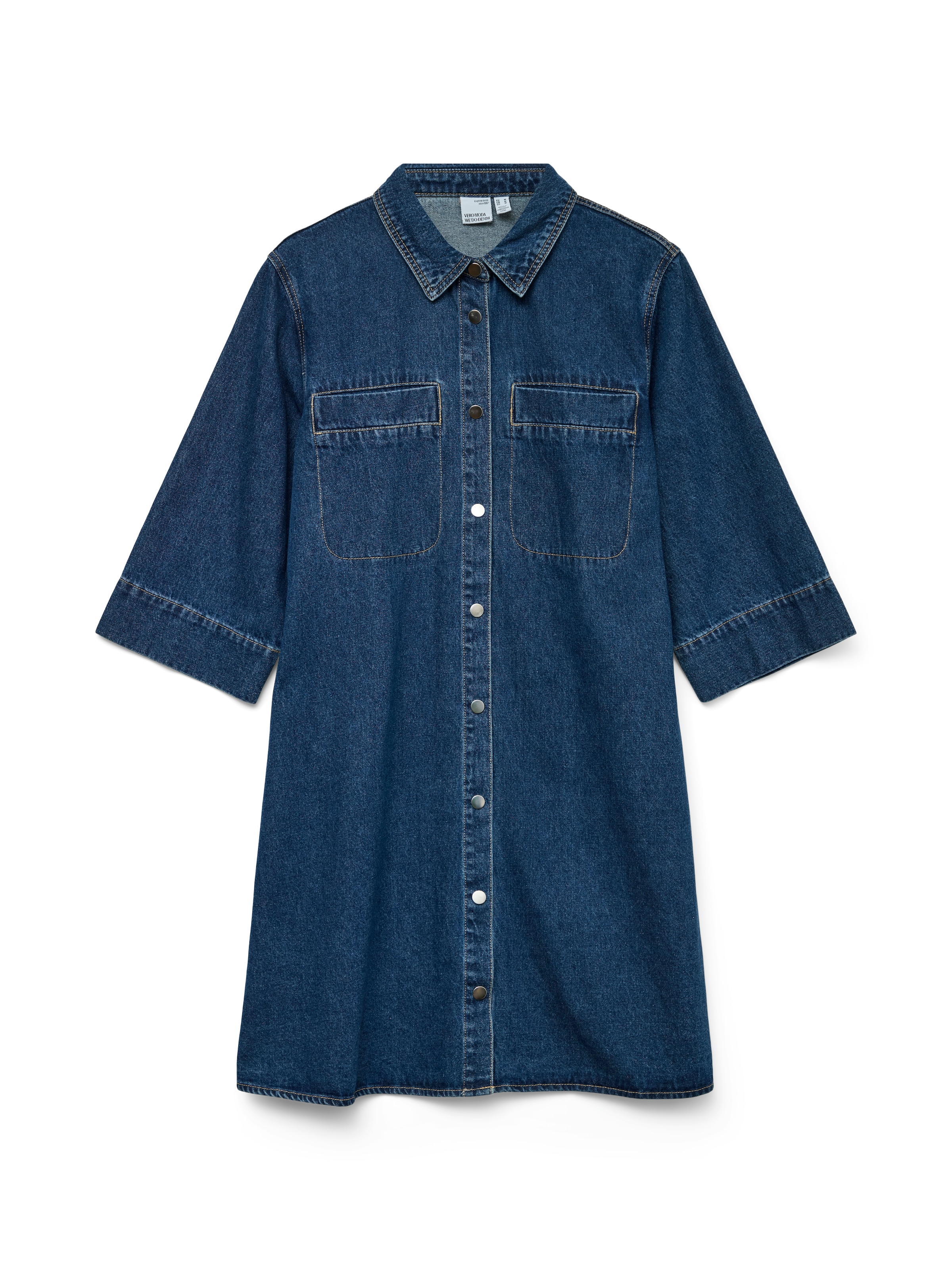 VERO MODA Shirt dress 'VMMIGGA' in Blue: front