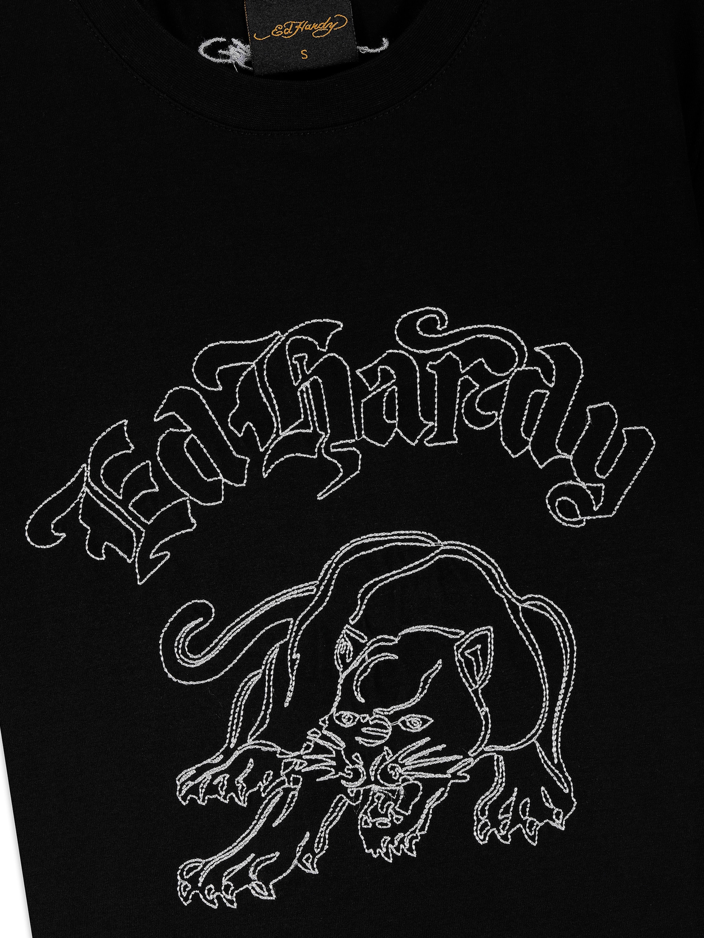 Ed Hardy Tričko 'Panther' – černá