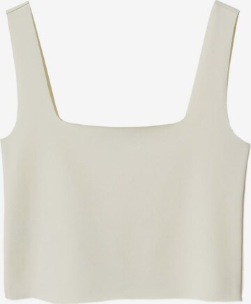 Top 'MAGGIE' di MANGO in beige: frontale