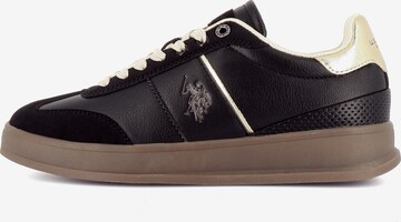 Baskets basses 'Campy' US POLO ASSN. en noir : devant