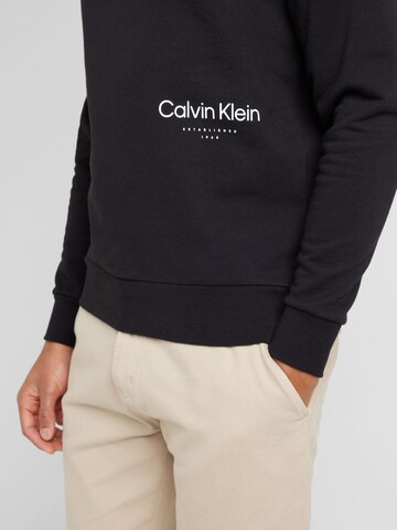 Calvin Klein Sweatshirt 'OFF PLACEMENT' in Schwarz