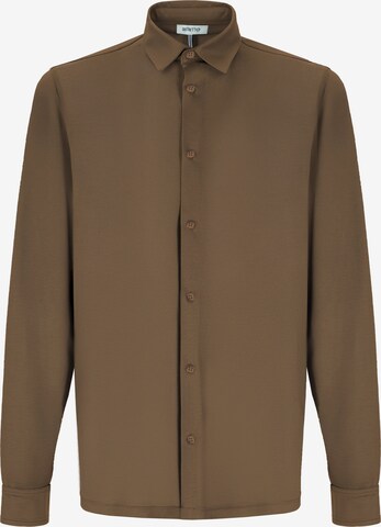 Distretto12 - Ajuste regular Camisa de negocios 'Menta' en verde: frente