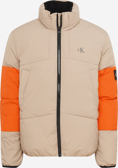 Calvin Klein Jeans Winter Jacket in Beige / Orange / Black, Item view