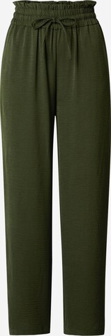 VILA Regular Панталон 'TIFF' в зелено: отпред