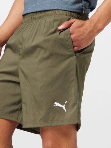 PUMA Regular Sportshorts in Grün