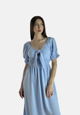 Elara Dress in Blue