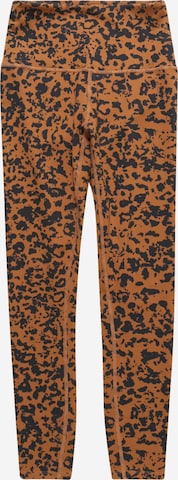 Varley Skinny Workout Pants 'Let's Move' in Brown: front