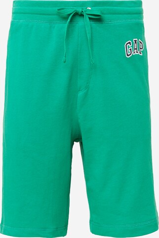 Pantalon 'ARCH' GAP en vert : devant