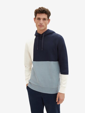 Sweat-shirt TOM TAILOR en bleu : devant