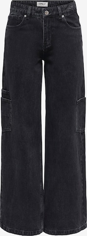 ONLYLoosefit Traperice 'ONLKIRA' - crna boja: prednji dio