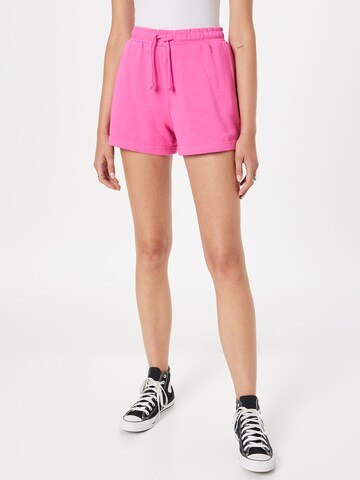 WEEKDAY Regular Shorts in Pink: predná strana