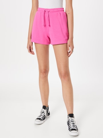 WEEKDAY Regular Shorts in Pink: predná strana