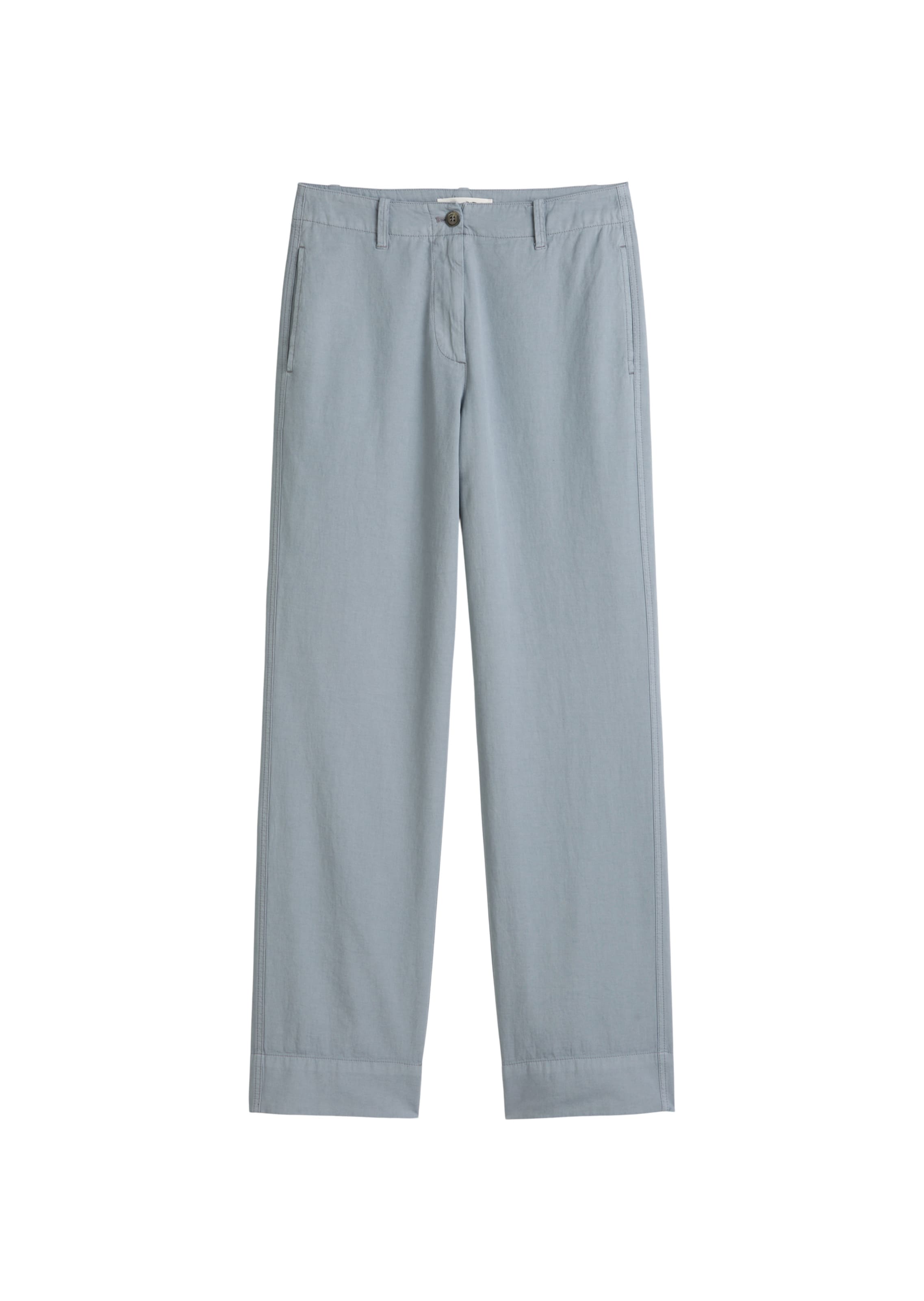 Marc O'Polo Wide leg Broek in Blauw: voorkant