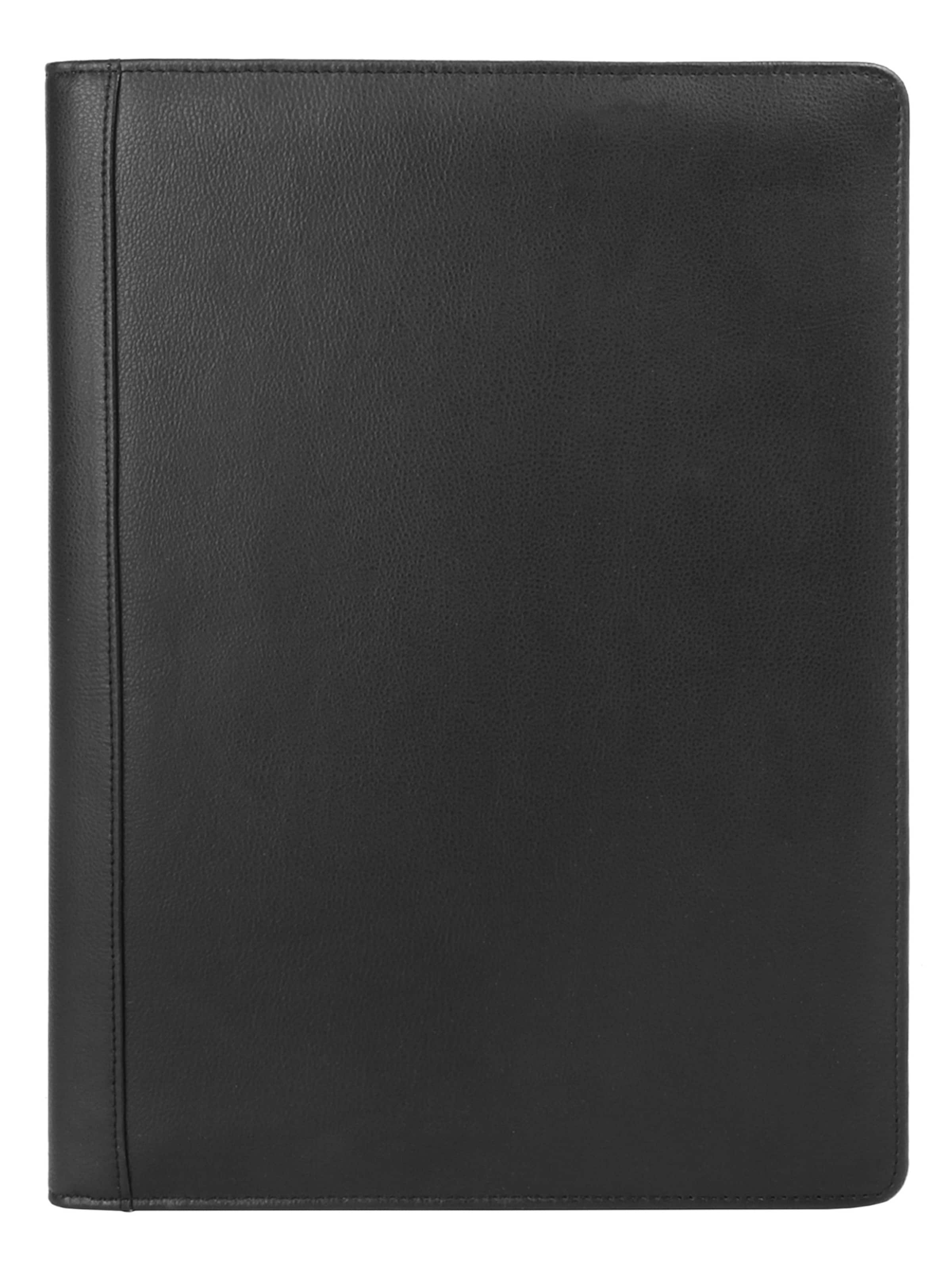 BODENSCHATZ Document Bag in Black: front