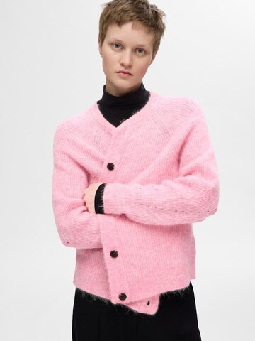 SELECTED Strickjacke 'SLFLULU' in Pink