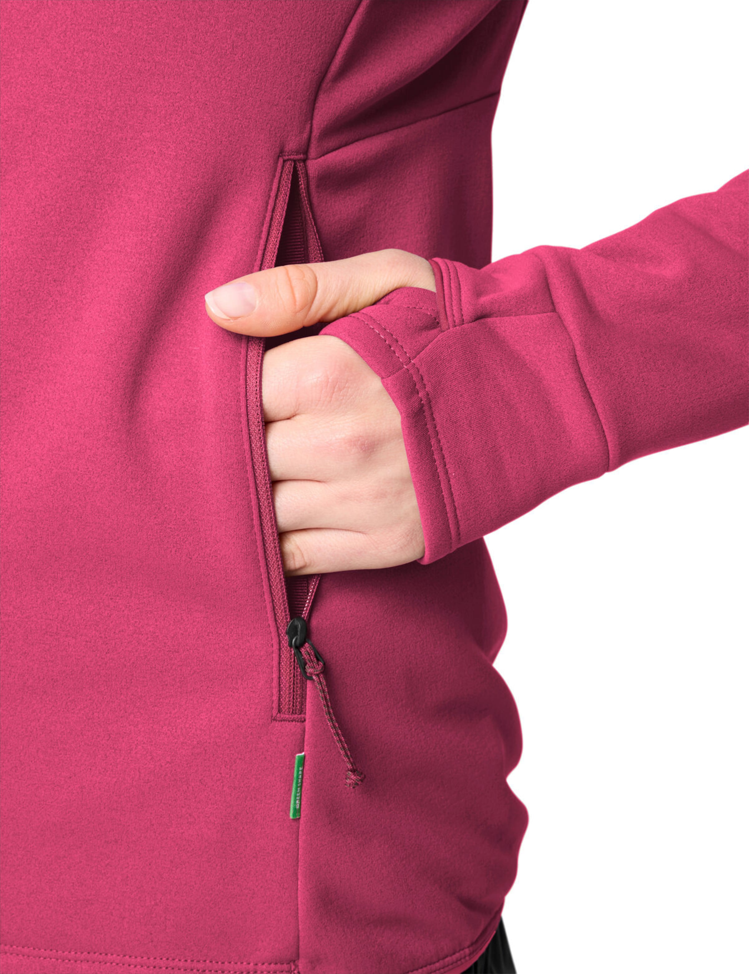VAUDE Athletic fleece jacket 'Monviso III' in Pink