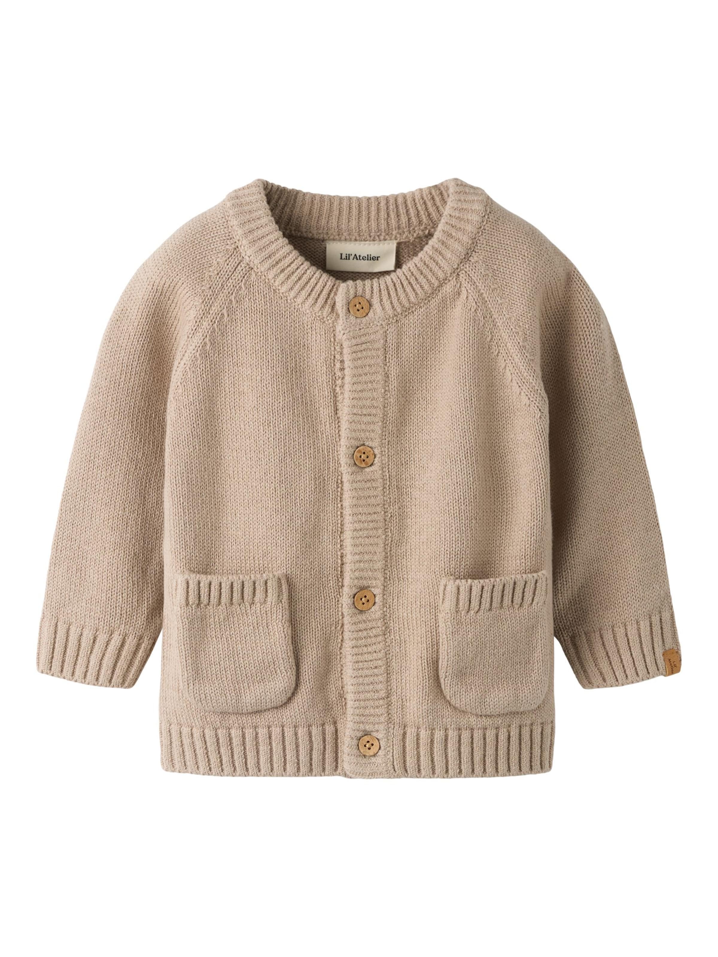Cardigan Lil'Atelier en beige : devant