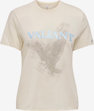 Marškinėliai 'ONLLUCY' iš ONLY, spalva – kremo / šviesiai mėlyna, Prekių apžvalga