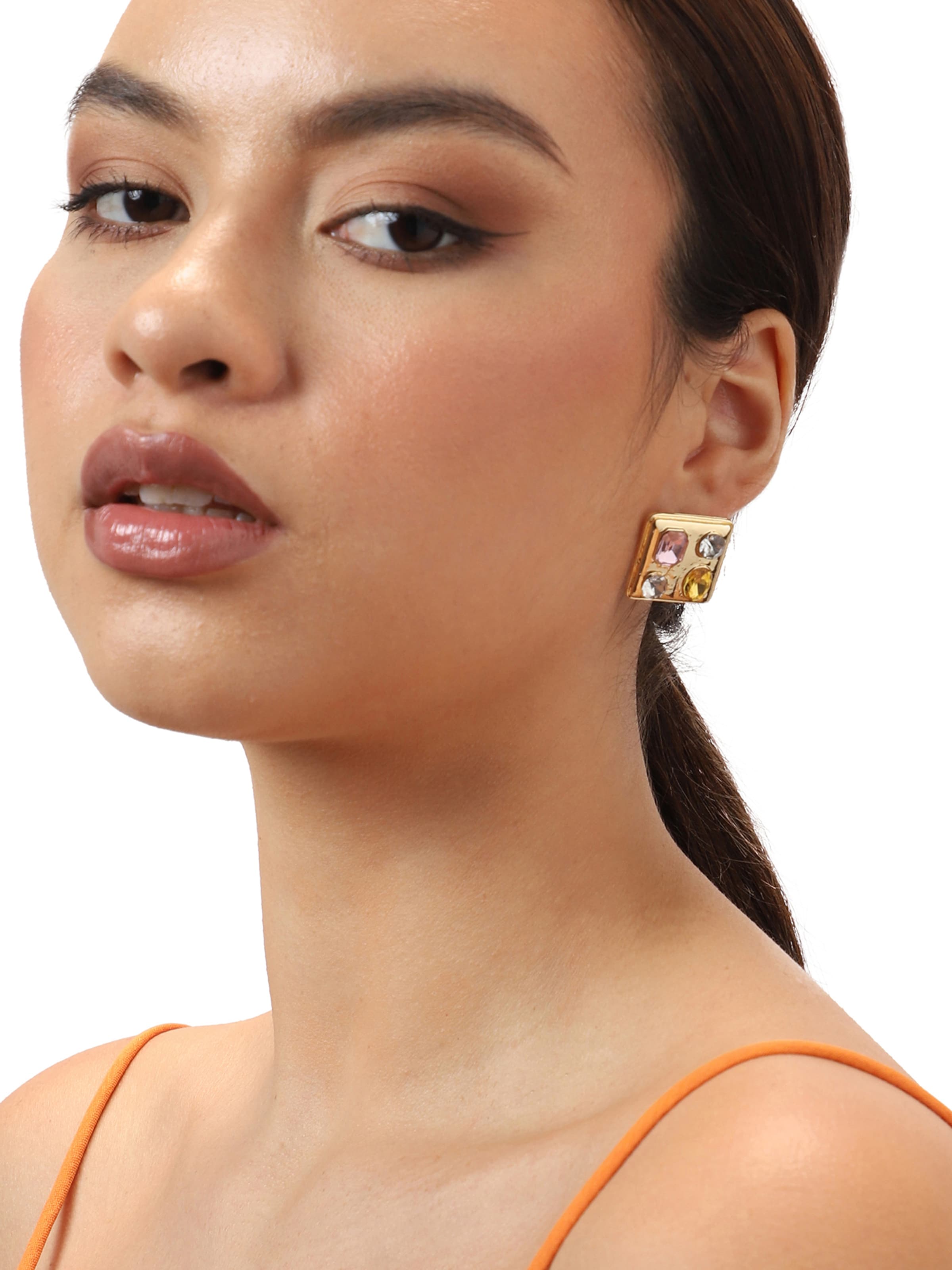 SOHI - Brincos 'Saida' em ouro: frente