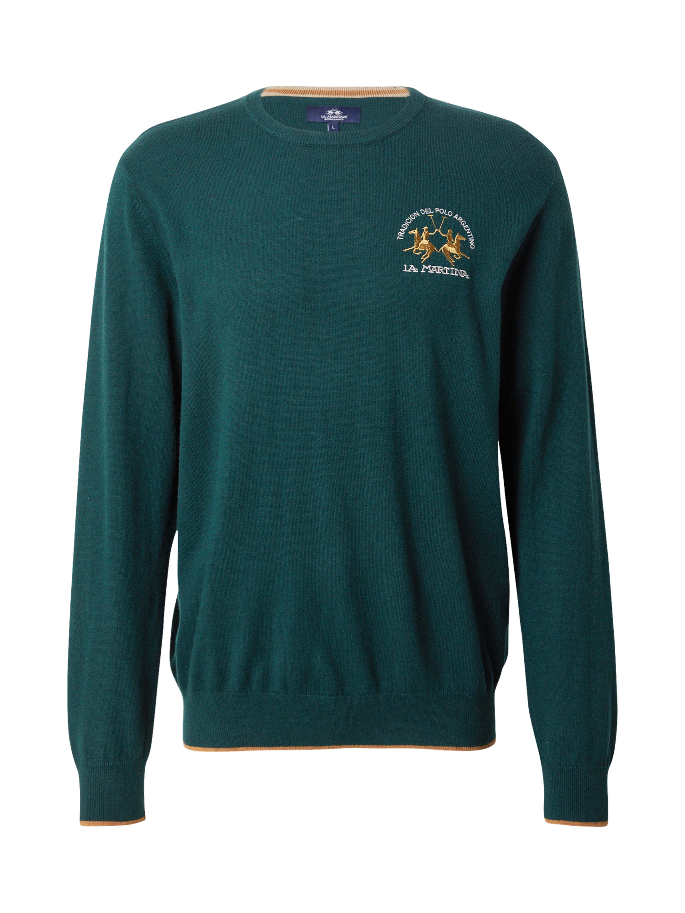 La Martina Sveter - karamelová / horčicová / smaragdová / šedobiela, Produkt