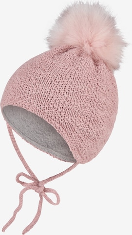 STERNTALER Beanie in Pink: front