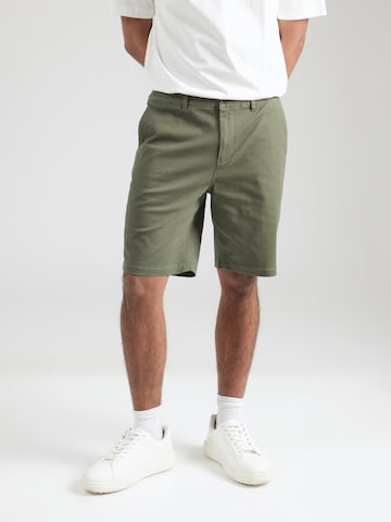 SCOTCH & SODA Regular Chino trousers in Green: front