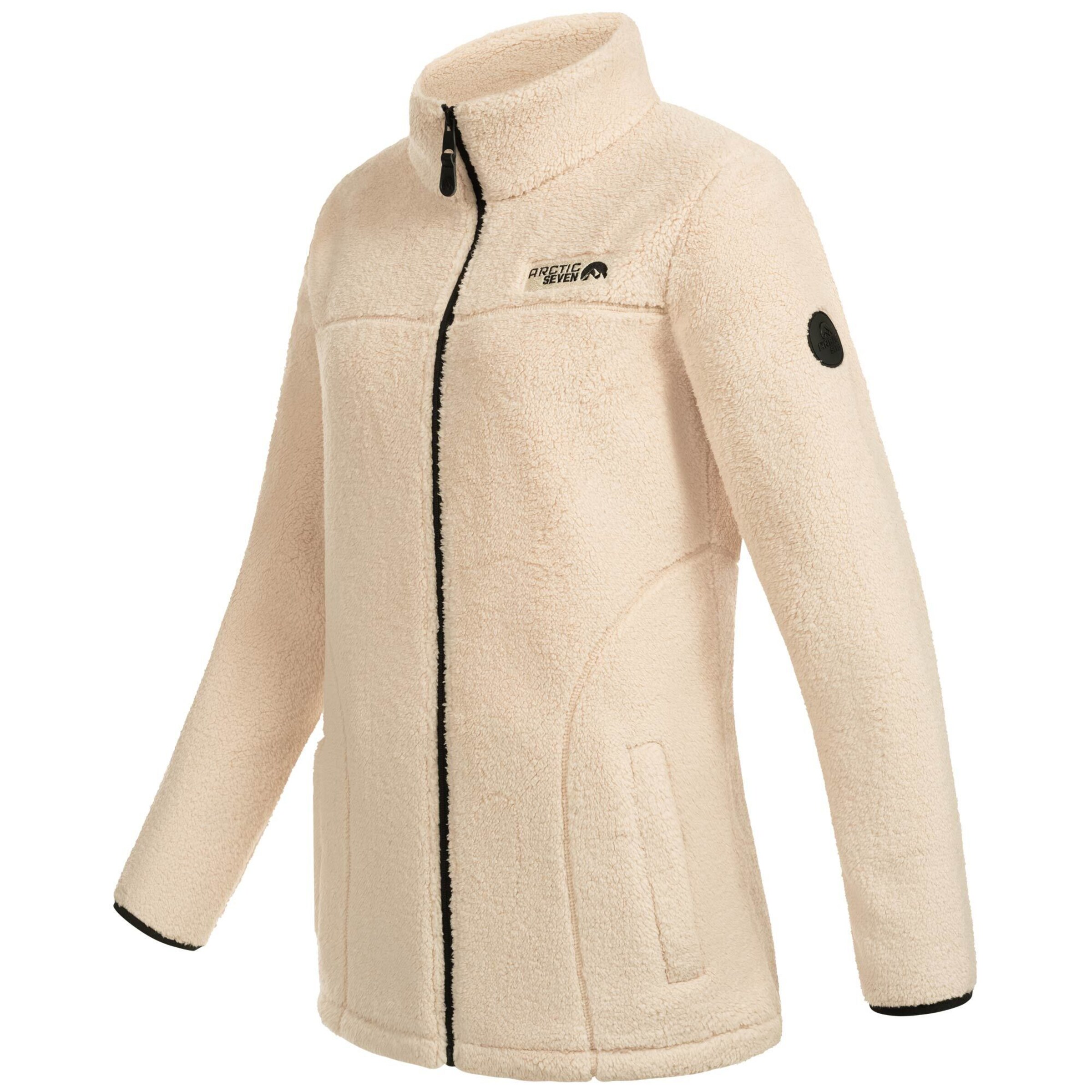 Arctic Seven Fleece jas 'Sherpa' in Beige