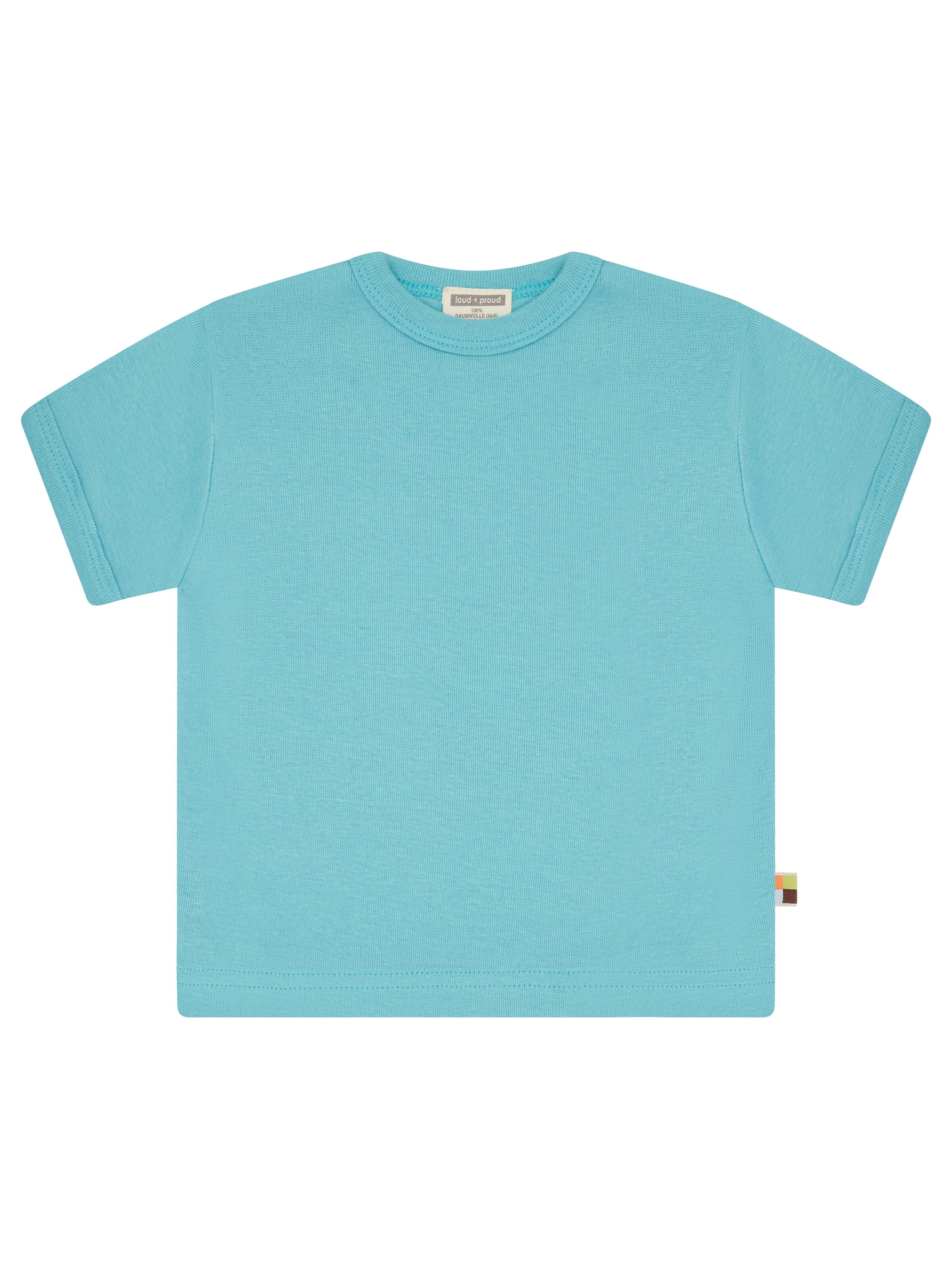 loud + proud Shirt‌‌‌‌‌‌‌ in Blau: Vorderseite