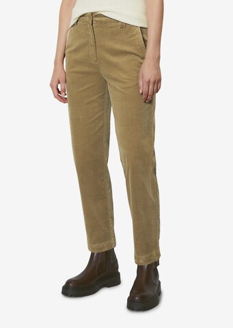 Marc O'Polo - Tapered Pantalón chino en marrón: frente