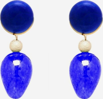 Boucles d'oreilles 'Lapis Lazuli' Gemshine en bleu : devant