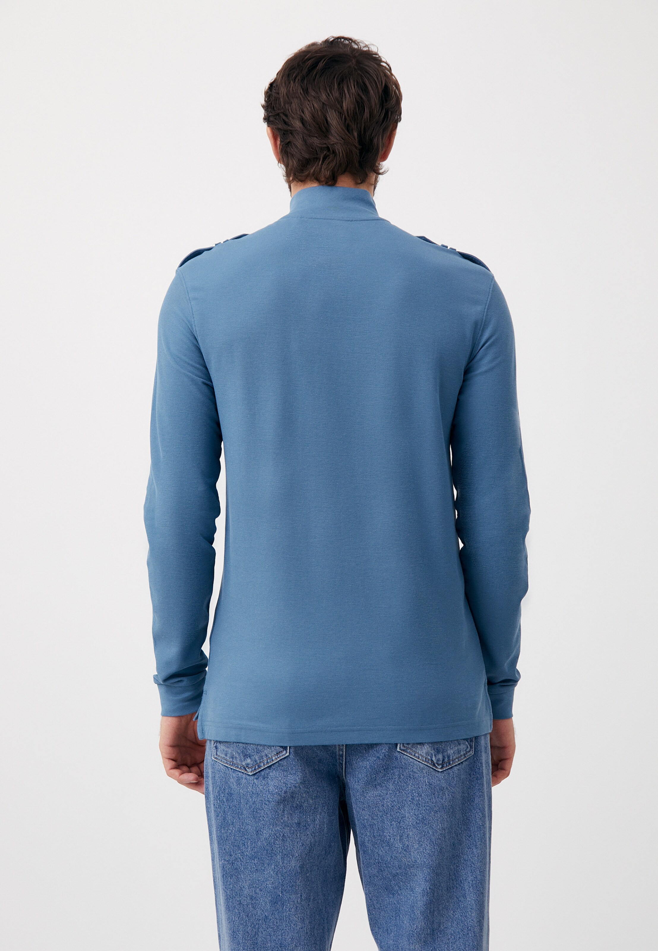 Männer Große Größen Finn Flare Langarmshirt in Blau - LZ01134 Männer Große Größen Finn Flare Langarmshirt in Blau - LZ01134