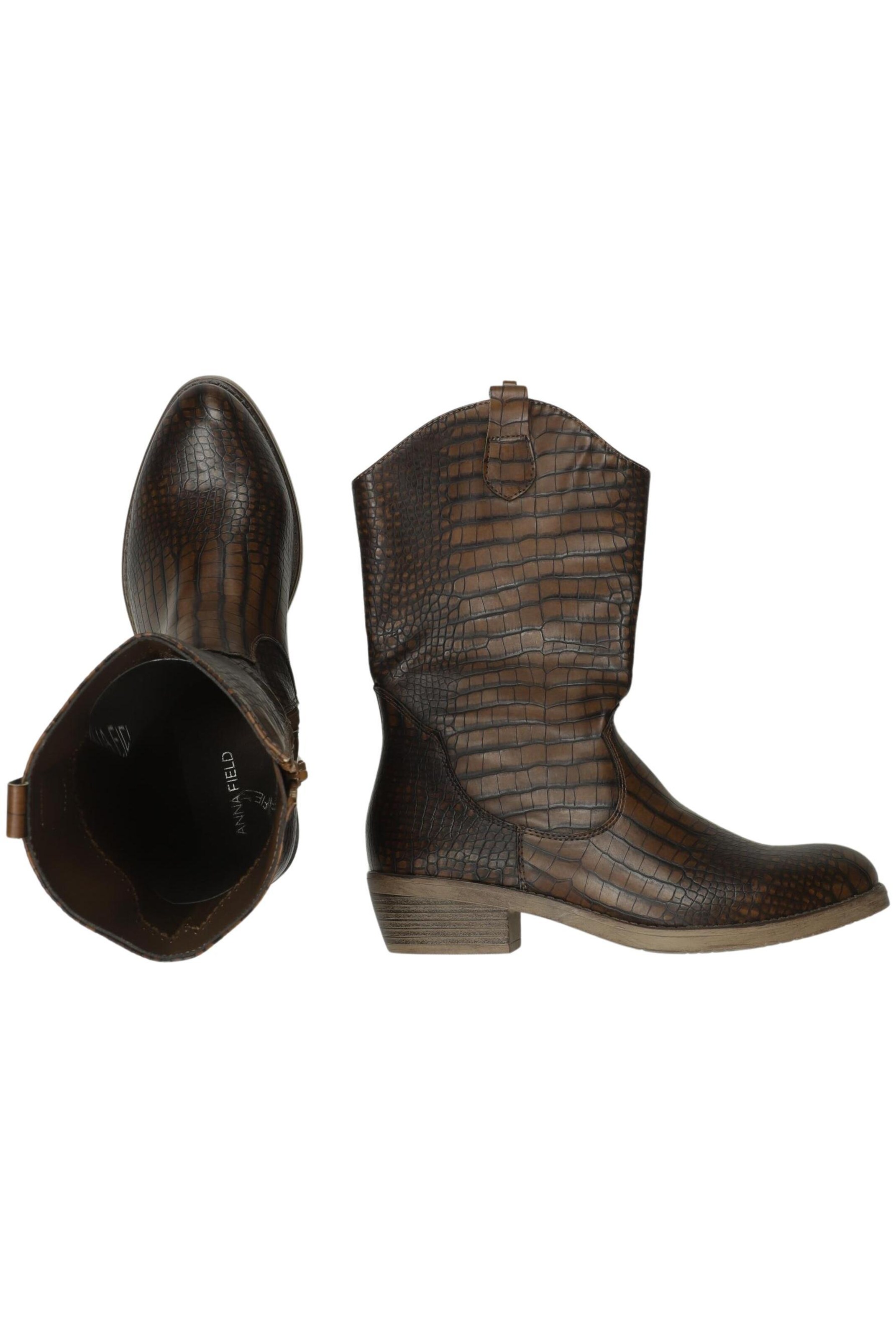 Anna Field Dress Boots in 38 in Brown: front