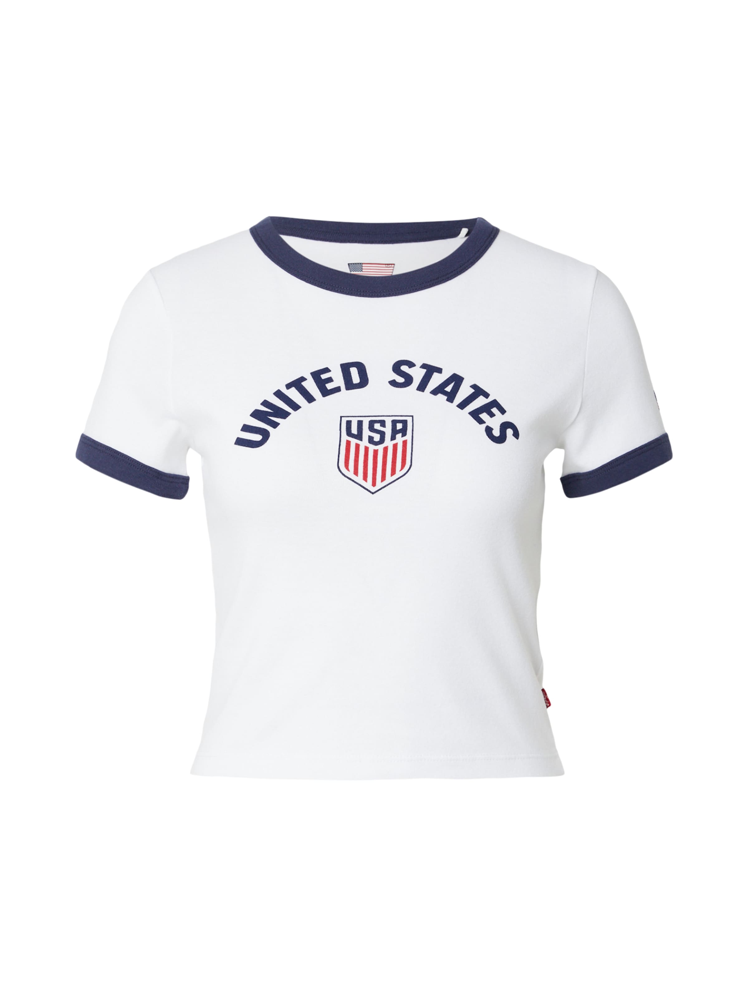 LEVI'S ® Tričko 'X WC RINGER' - Biela: predná strana