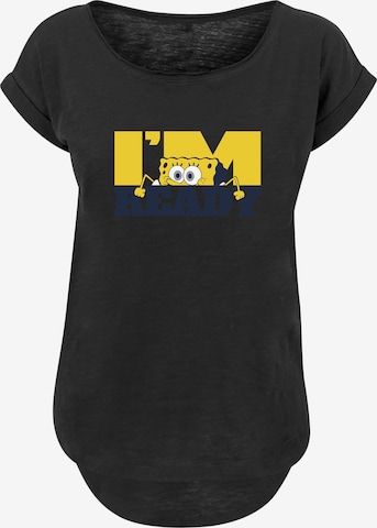 T-shirt 'Spongebob' F4NT4STIC en noir : devant
